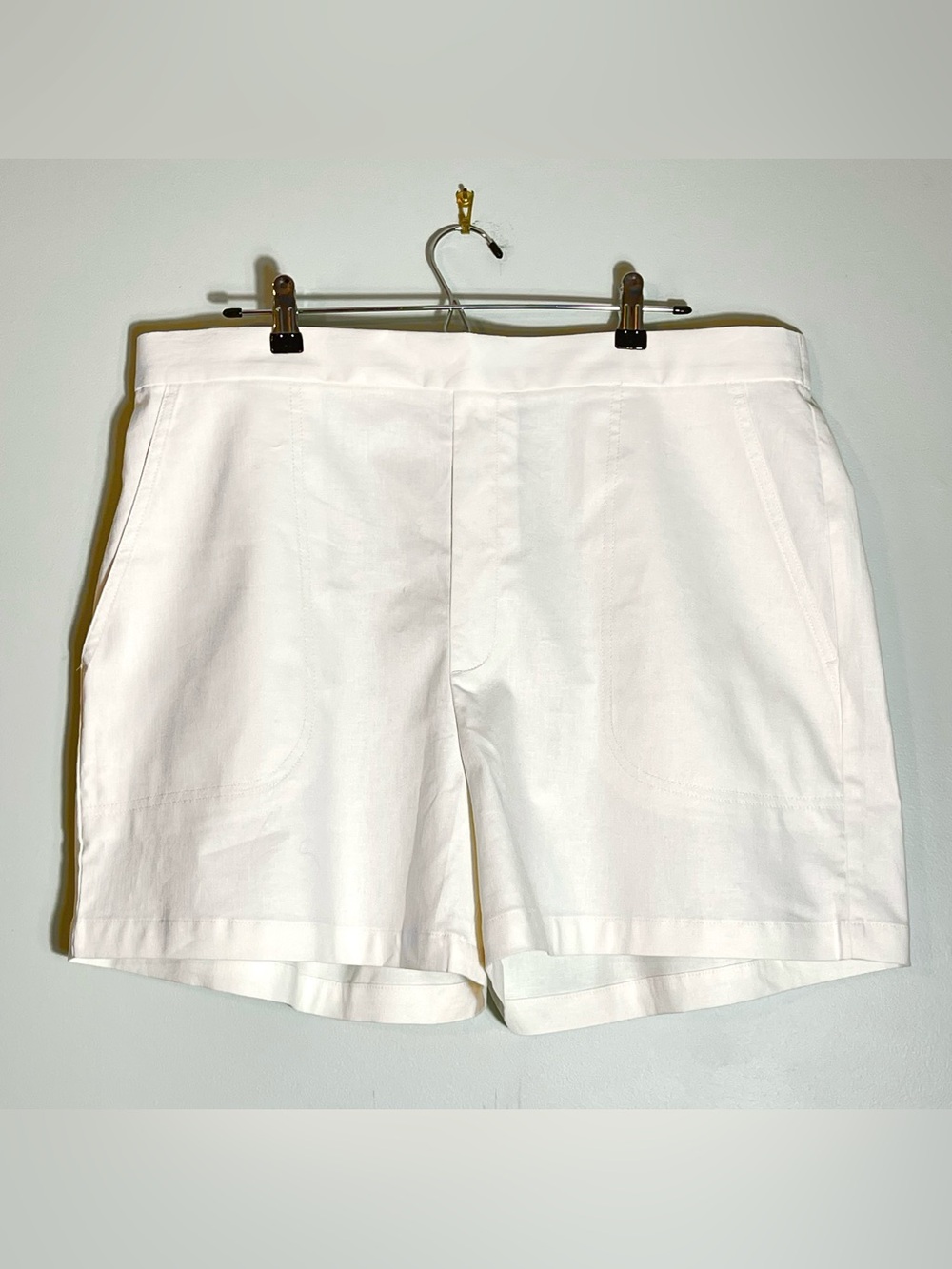 NWT BANANA REPUBLIC Women's Linen Blend Off-White Shorts 5" Inseam Size X-Large
